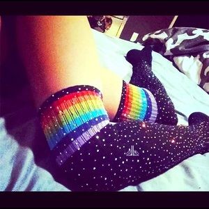 Long knee high socks (1 pair)